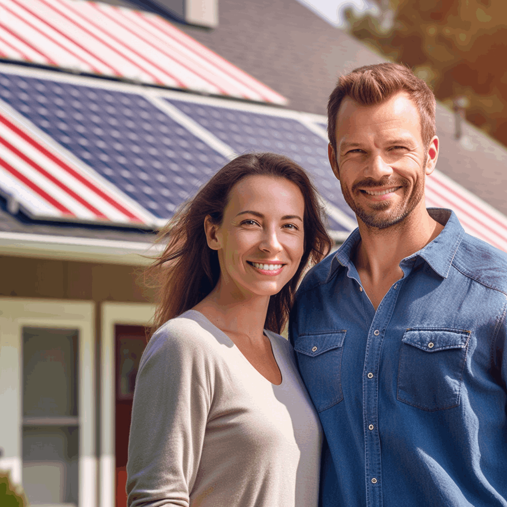 Happy Family with solar project